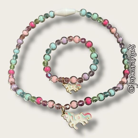 Bundle Sale 3 for $15 | Kids Unicorn Necklace & Bracelet - Picture 8 of 11